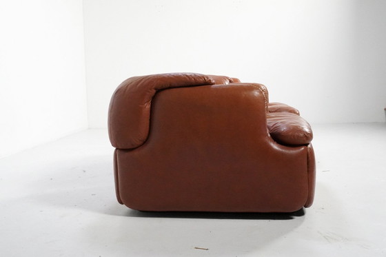 Image 1 of Pair of Confidential Lounge Chairs by Alberto Rosselli for Saporiti, Italy 1970s