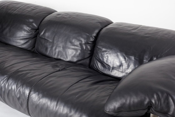 Image 1 of Poltrona Frau 'Pausa' 3seater de cuero italiano postmoderno de Pierluigi Cerri