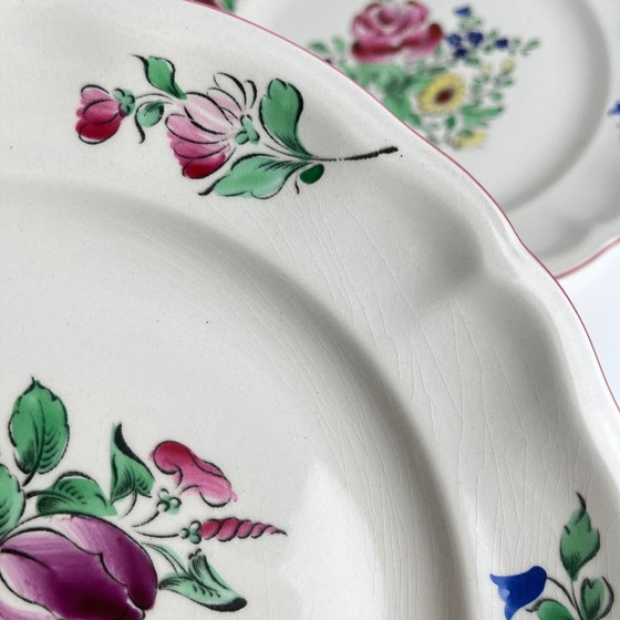 Set of 6 KG Lunéville Dinner Plates – Streetlight Pattern – Crockery, Ceramic (photo 4 of 6)