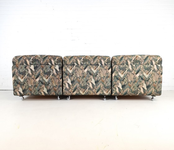 Vintage Modulaire Bank 3 Delig Mid Century Modern Design – Modulaire banken, Textile (photo 4 of 12)