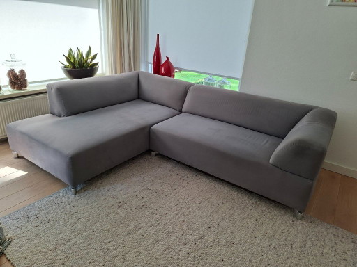 Leolux Corner Sofa Faya Lobi Element 2-Seater Arm Right and Two-Seater Pouf Left – hoekbanken, Other