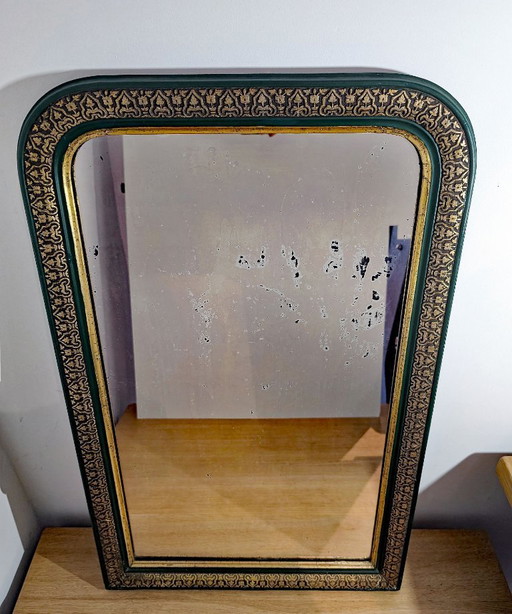 Espejo antiguo de Napoleón III – Francia – siglo XIX – spiegels, Glass, Wood