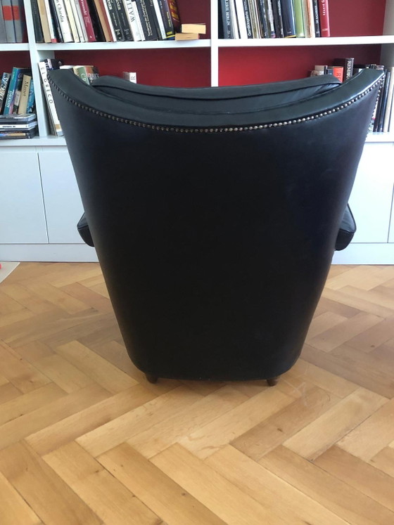Ledersessel – Leather, Wood (photo 3 of 5)