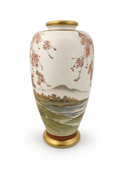 Japanese Satsuma Vase from the First Half of the 20th Century – vazen, Ceramic (photo 2 of 5)