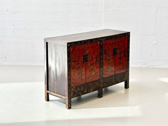 Image 1 of Cómoda de madera de olmo de la dinastía Qing, finales del siglo XIX