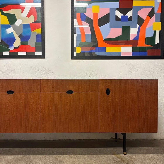Image 1 of Aparador de teca de Paul Geoffroy, 1950
