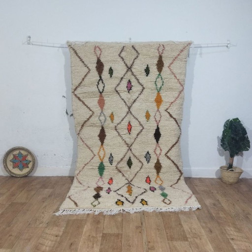 Traditioneller Berberteppich | Marokkanischer Wollteppich 243 × 143 cm