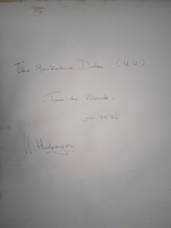 Yorkshire Dales (Regno Unito) fa parte della serie "Tour du Monde", realizzata su carta per acquerello da 300 (photo 7 of 7)