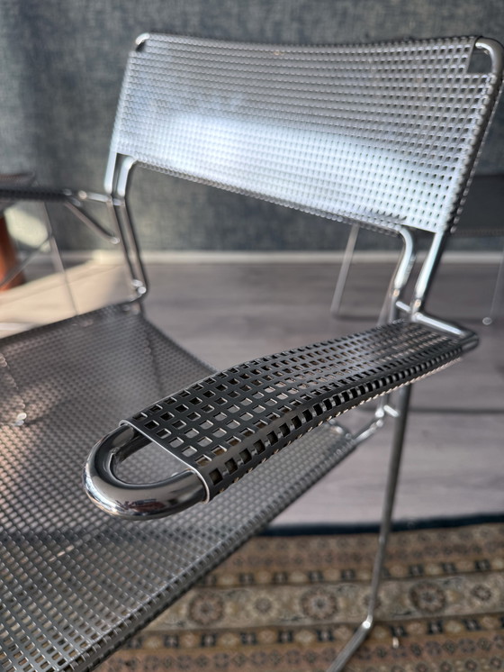 Image 1 of Juego de 3 sillas apilables cromadas "Sultana" de Arrben International, ca 80s