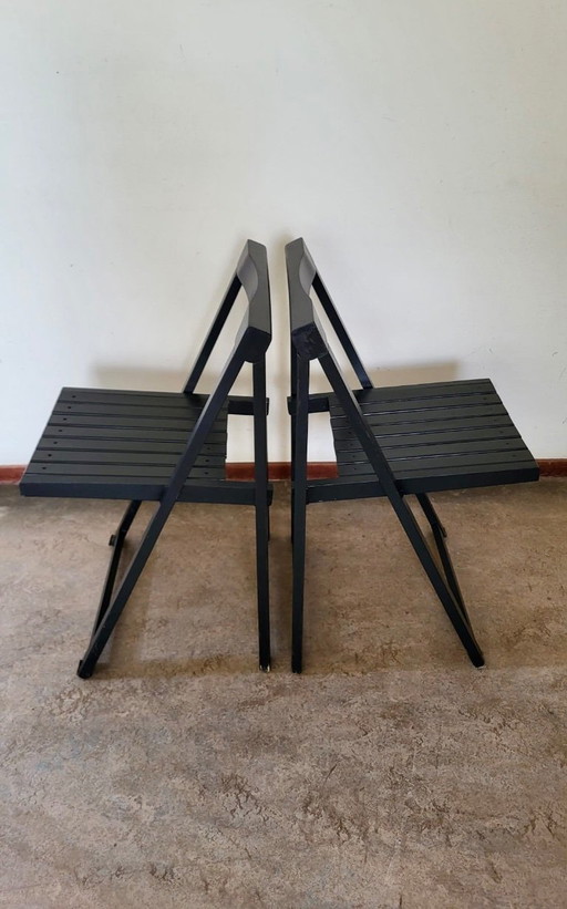 2 sillas plegables Aldo Jacober, Trieste. – klapstoelen, Wood (photo 2 of 7)