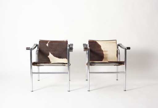 Lc1 Sessel von Cassina - Design von Le Corbusier und Pierre Jeanneret X 2