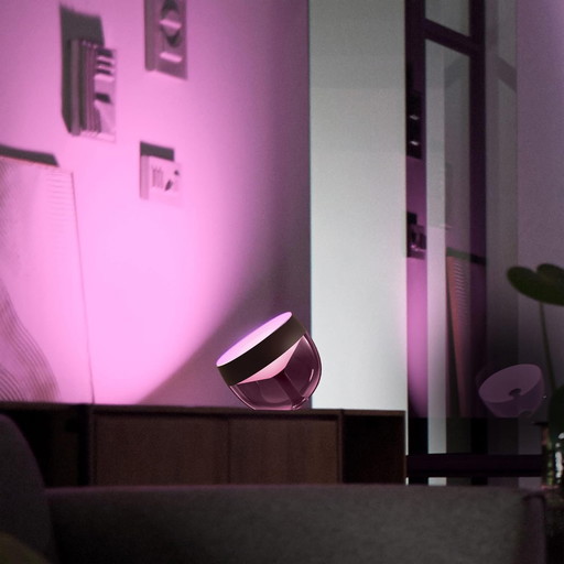 Philips Hue White & Color Ambiance, lampe Iris, compatible Bluetooth, Noir, fonctionne avec Alexa, Google Assistant et Apple Hom