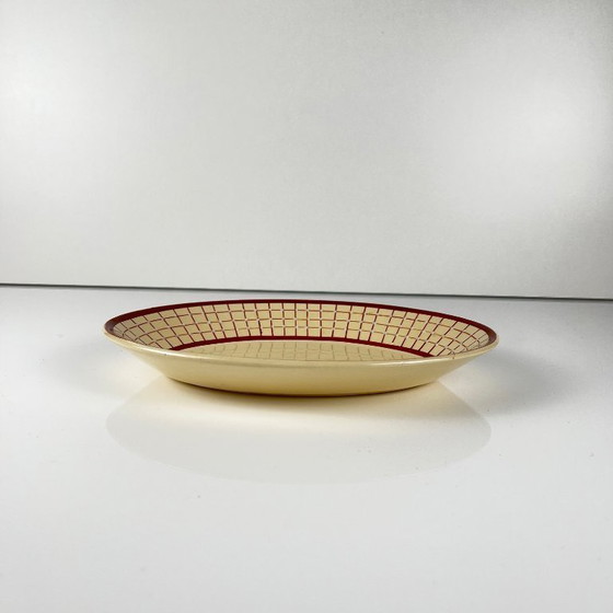 Image 1 of Longchamp "Colmar" Modell Tablett Duo, geometrisches Muster 1930