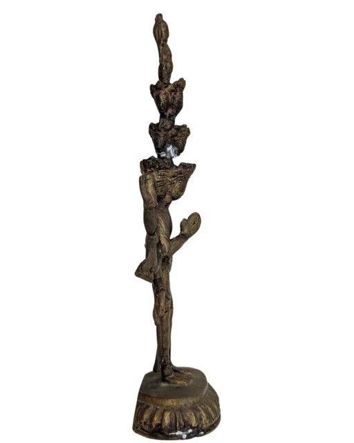 Vuurvergulde bronzen Avalokiteshvara – Tibet, 18e–19e eeuw – Beeldhouwkunst (photo 3 of 12)