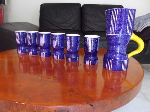 Cerámica 50 Marcel Guillot, Servicio de naranjada.