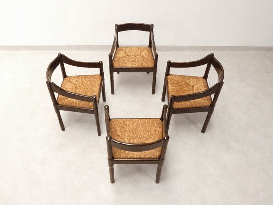 Sillas Cassina Carimate - ratán marrón – Sillas de comedor, Wicker, Vintage (photo 20 of 29)
