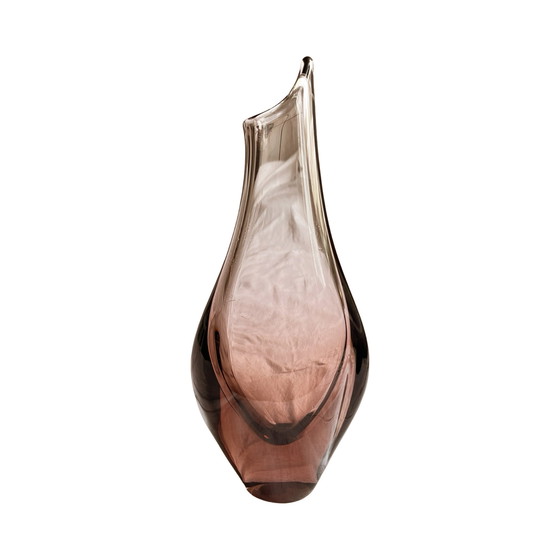 Image 1 of Glass Vase, Designed by M. Klinger, Železny Brod Sklo, Czechoslovakia, 1960s