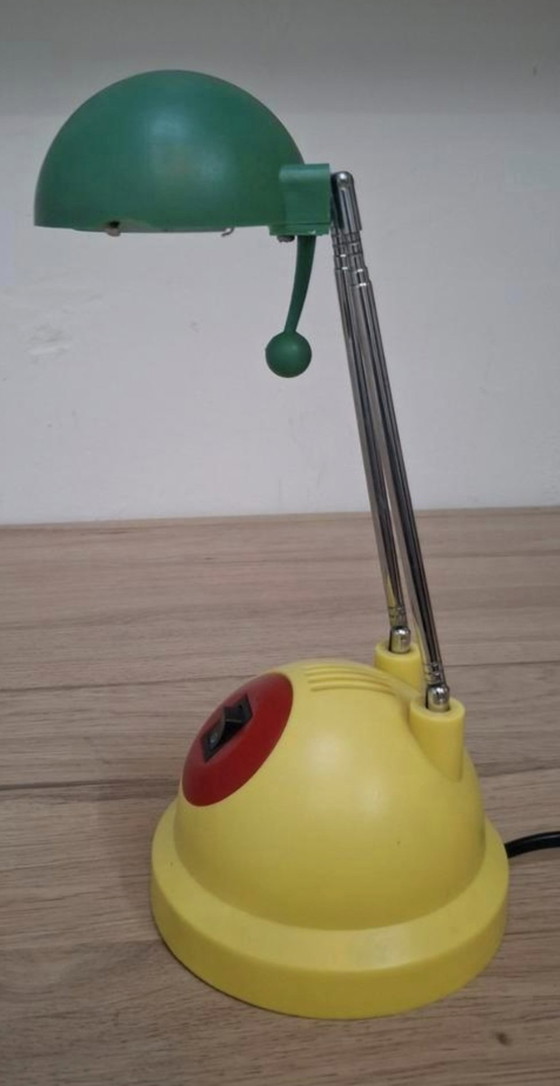 Image 1 of Memphis style telescopic desk lamp.