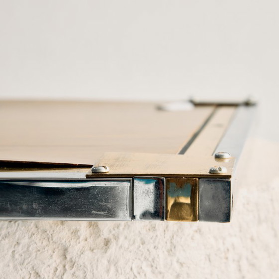 Image 1 of MK11672 Spiegel met messing en chromen frame