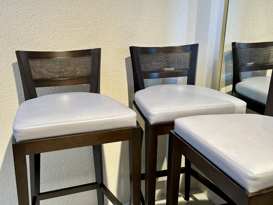 Promemoria Caffè by Romeo Sozzi barkruk barkruk 4 stuks – Barkrukken, Wood, Leather (photo 5 of 12)