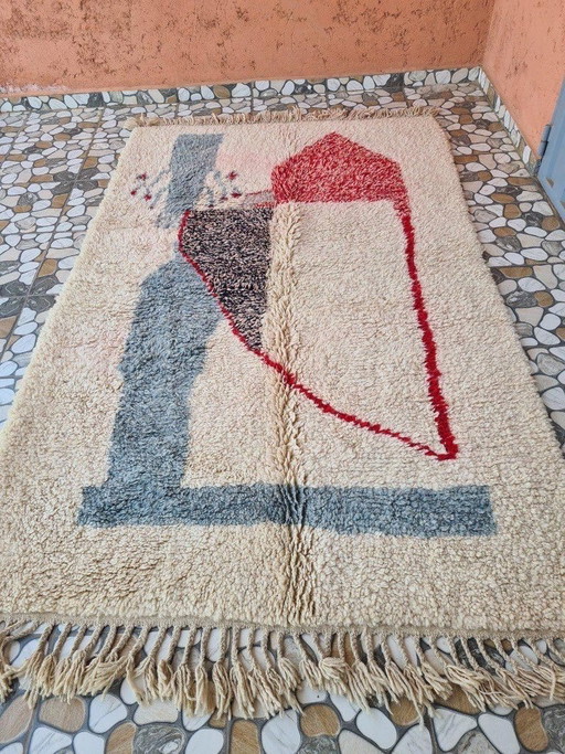 Tapis berbère tissé main traditionnelle 150/350 cm
