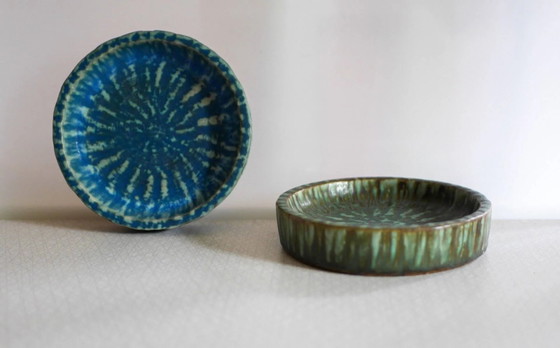 Image 1 of Bols Birka en poterie d'art scandinave par Gunnar Nylund pour Rörstrand, années 1960, set de 2