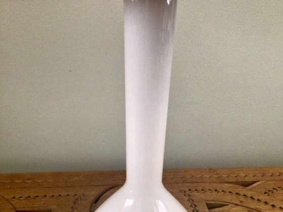 Image 1 of Vintage Kastrup Holmegaard Table Lamp with linen shade