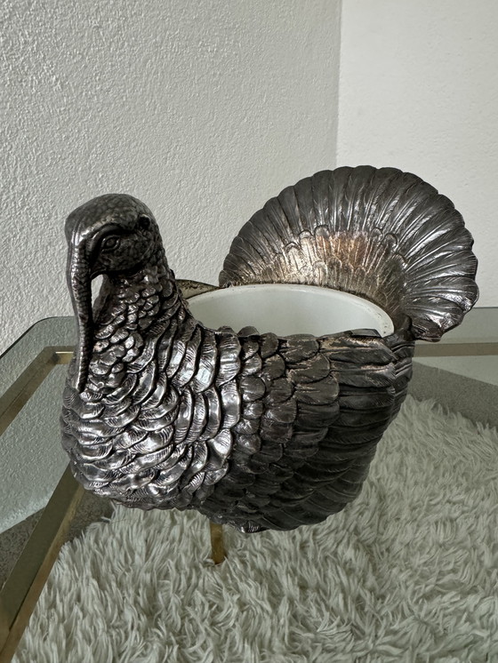 Image 1 of Zoomorphic Ice Bucket Turkey 70s