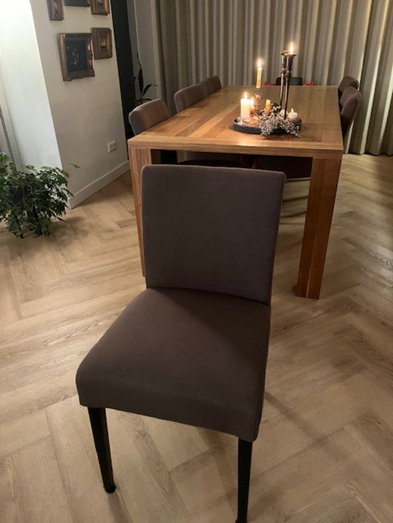 Image 1 of zes eetkamerstoelen