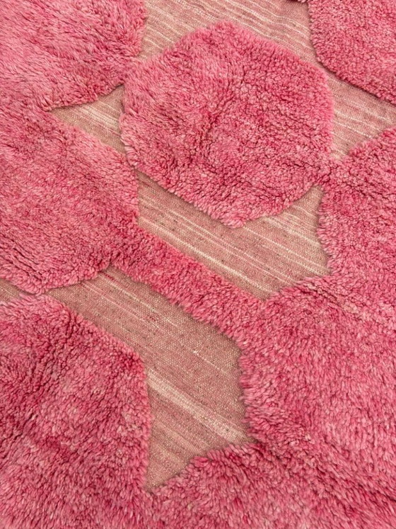 Image 1 of Handmade Pink 200X300cm, Soft and Plush Textured Rug, Bohemian Home Decor, Cozy Pink Area Rug with Tassels, Shaggy Carpet for