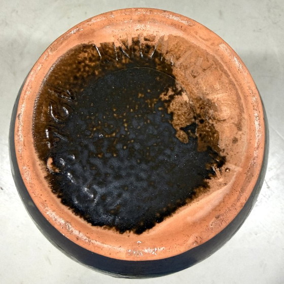 Large Special Floor Vase From West Germany 1960's – Ceramic (photo 12 of 13)