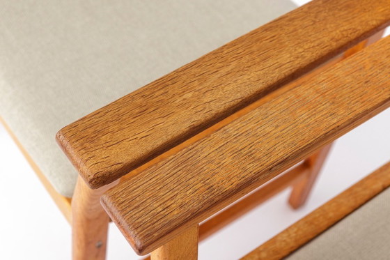 Image 1 of Set of 6 Kurt Østervig Oak Dining Chairs for KP Møbler, Danish Mid Century Chairs 1960s, Arm & Side Chairs