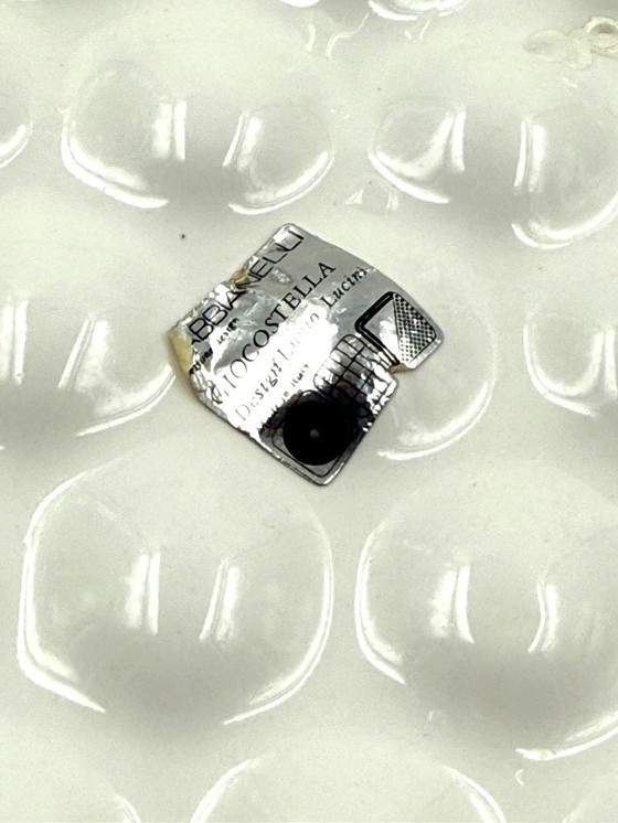 Image 1 of Assiette en céramique blanche de l'ère spatiale, Ennio Lucini, Gabbianelli Italie vers 1970