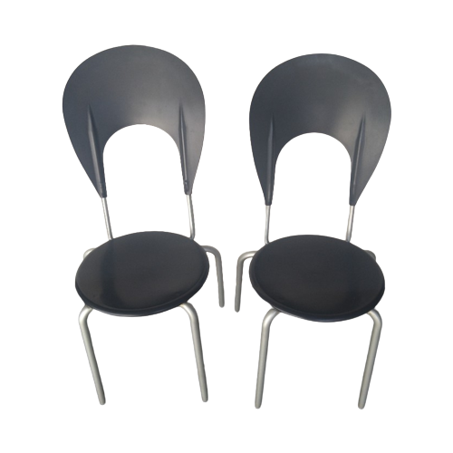 2X Designer chairs by Carlo Bartoli for Ycami