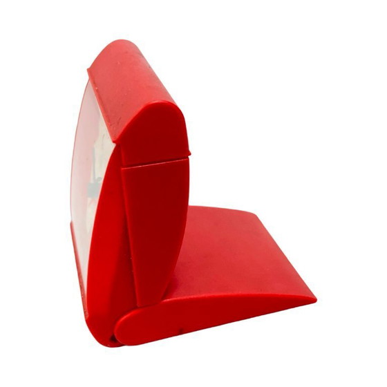 Image 1 of Vintage Garant wekker | DDR | jaren 70-80 | mechanisch | rood | retro design