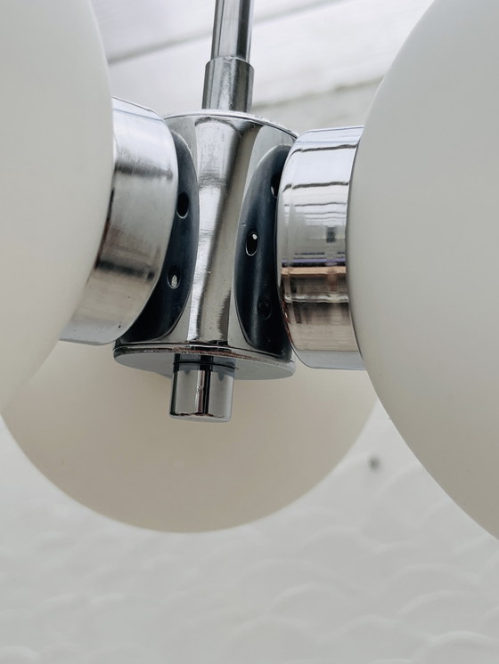 Image 1 of Vintage chrome chandelier