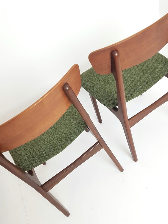2 sedie da pranzo vintage in teak Schiønning & Elgaard – Legno, Poliestere (photo 8 of 12)