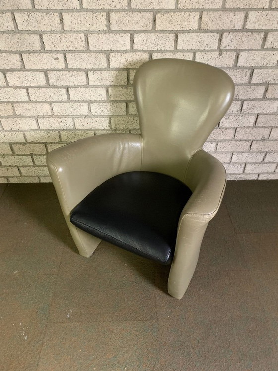 Image 1 of 2x Leolux Amphora fauteuils Leder