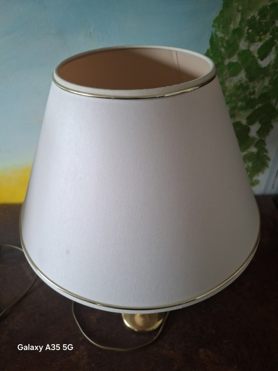 Image 1 of 2 Keramik-Tischlampen Paar der Marke Arnold Licht Keramikfuß und Craquelé-Glasur ca 70er Jahre 