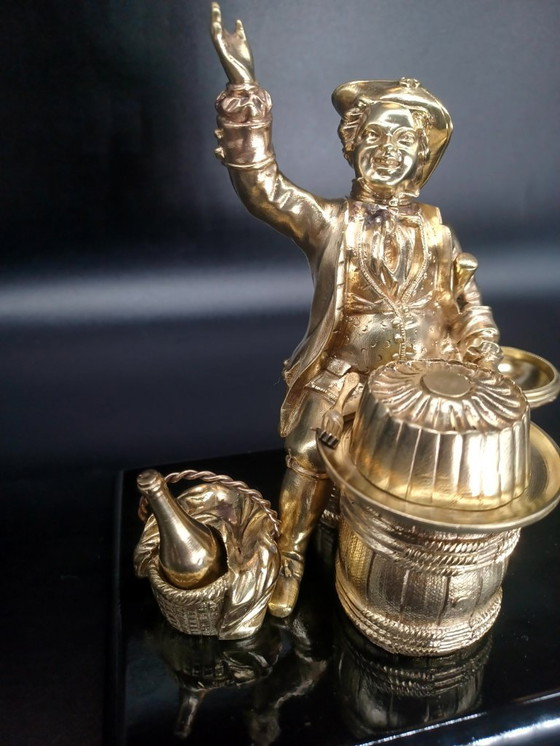 Image 1 of Antikes Tintenfass aus Bronze, Herrenausführung, 1840, Frankreich
