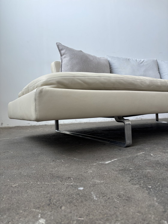 Image 1 of B&amp;B Italia Arne divano di design divano in pelle beige grigio
