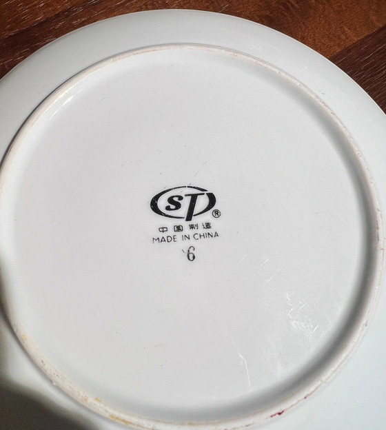 Tazze da tè/caffè giapponesi vintage con piattino e piatto, 2 set, dipinte a mano e decorate in oro, anni (photo 7 of 7)