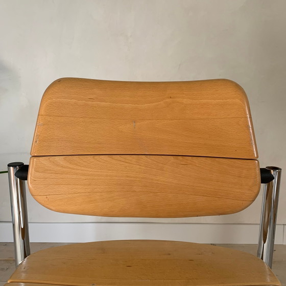 Vintage office chairs Martin Stoll – Dining chairs, Chrome (photo 12 of 14)