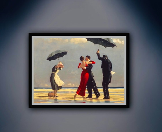 Image 1 of Jack Vettriano: "Il maggiordomo cantante". Colori bellissimi.