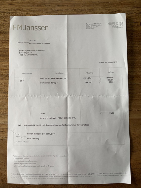 Image 1 of Tappeto di lana di design