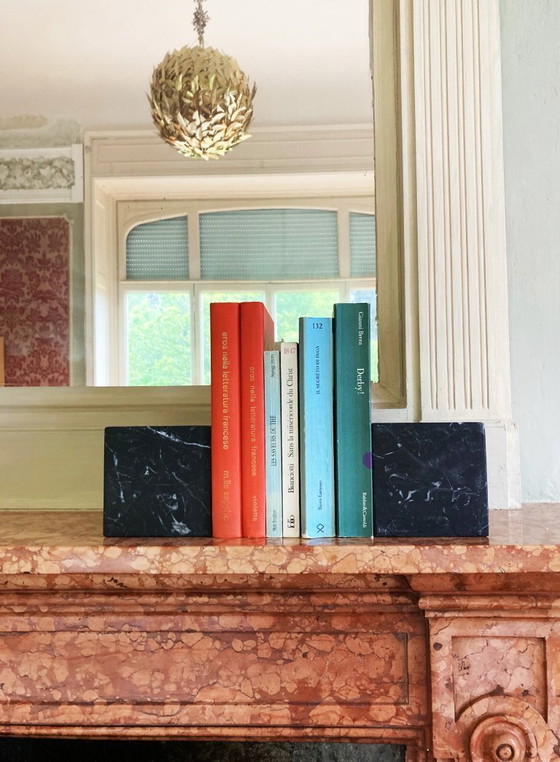 Image 1 of 2 atriles de mármol Marquina negro