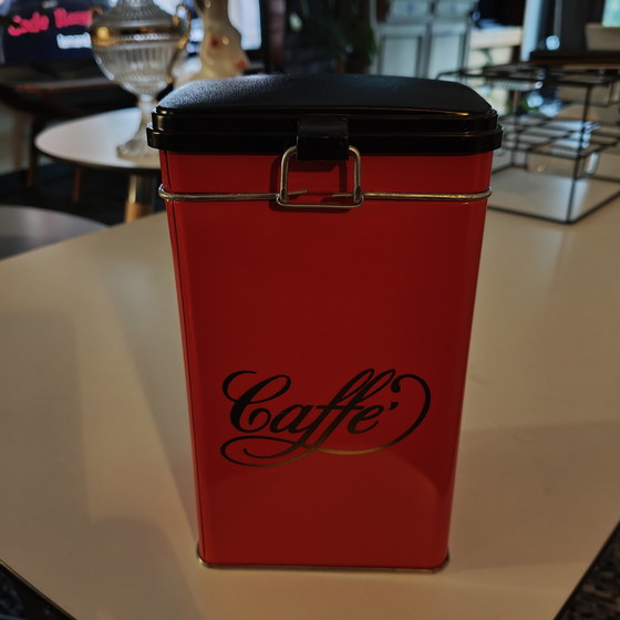 Image 1 of Set di 6 barattoli di caffè vintage "Caffé" mai usati.