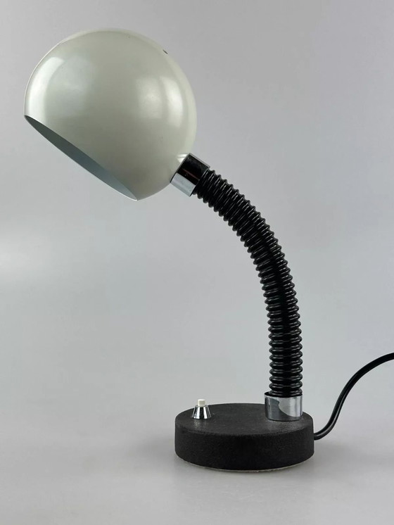 Image 1 of 60s 70s tafellamp Egon Hillebrand bollamp space age metaal ontwerp