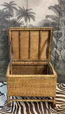2 FLAMANT BIRMA ROTAN MANDEN, BIJZETTAFELS, END TABLES