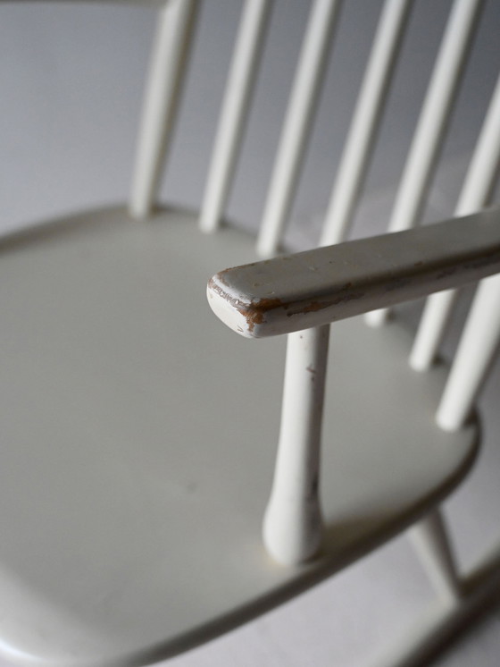 Image 1 of Sedia a dondolo scandinava di metà secolo